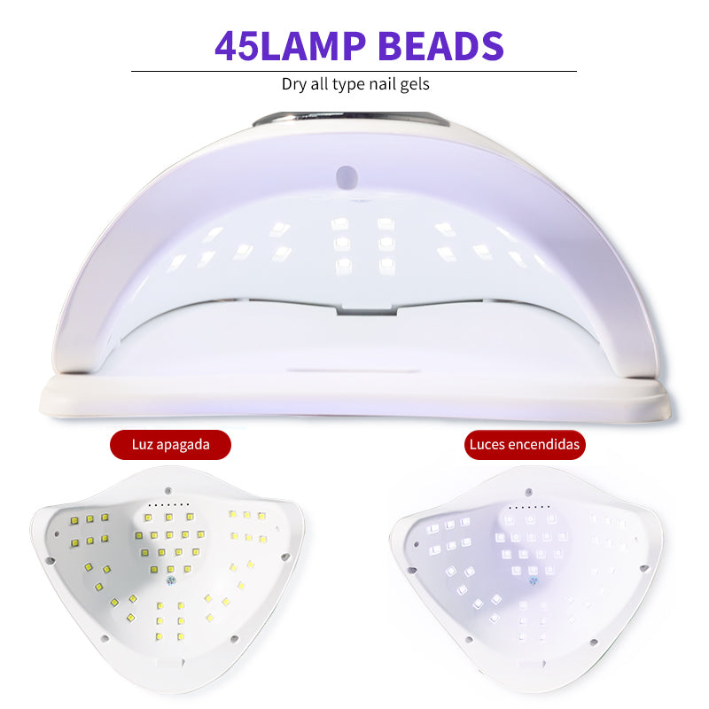 Nail Dryer For Gel Polish With 45Pcs Lamp Beads And Automatic Sensor 4 Timer Setting Professional Nail Art Tools