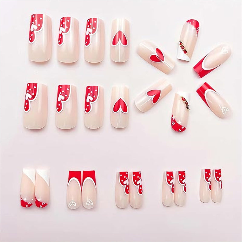 24 PCS Square Head Nail Tips False Nail