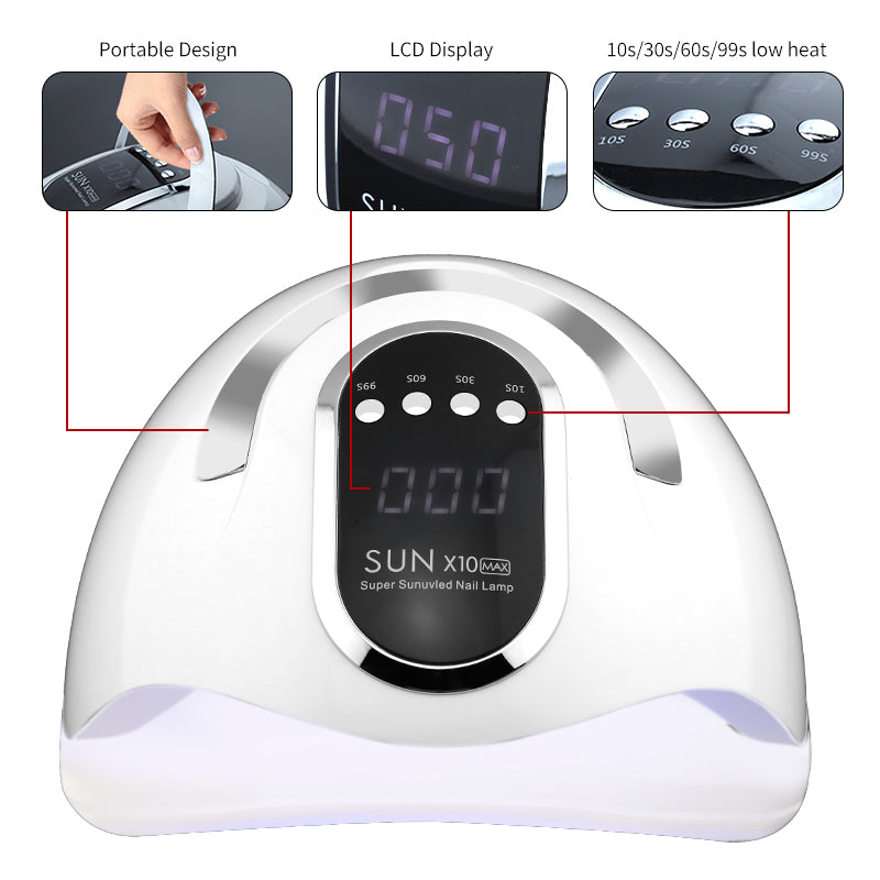 Nail Dryer For Gel Polish With 45Pcs Lamp Beads And Automatic Sensor 4 Timer Setting Professional Nail Art Tools