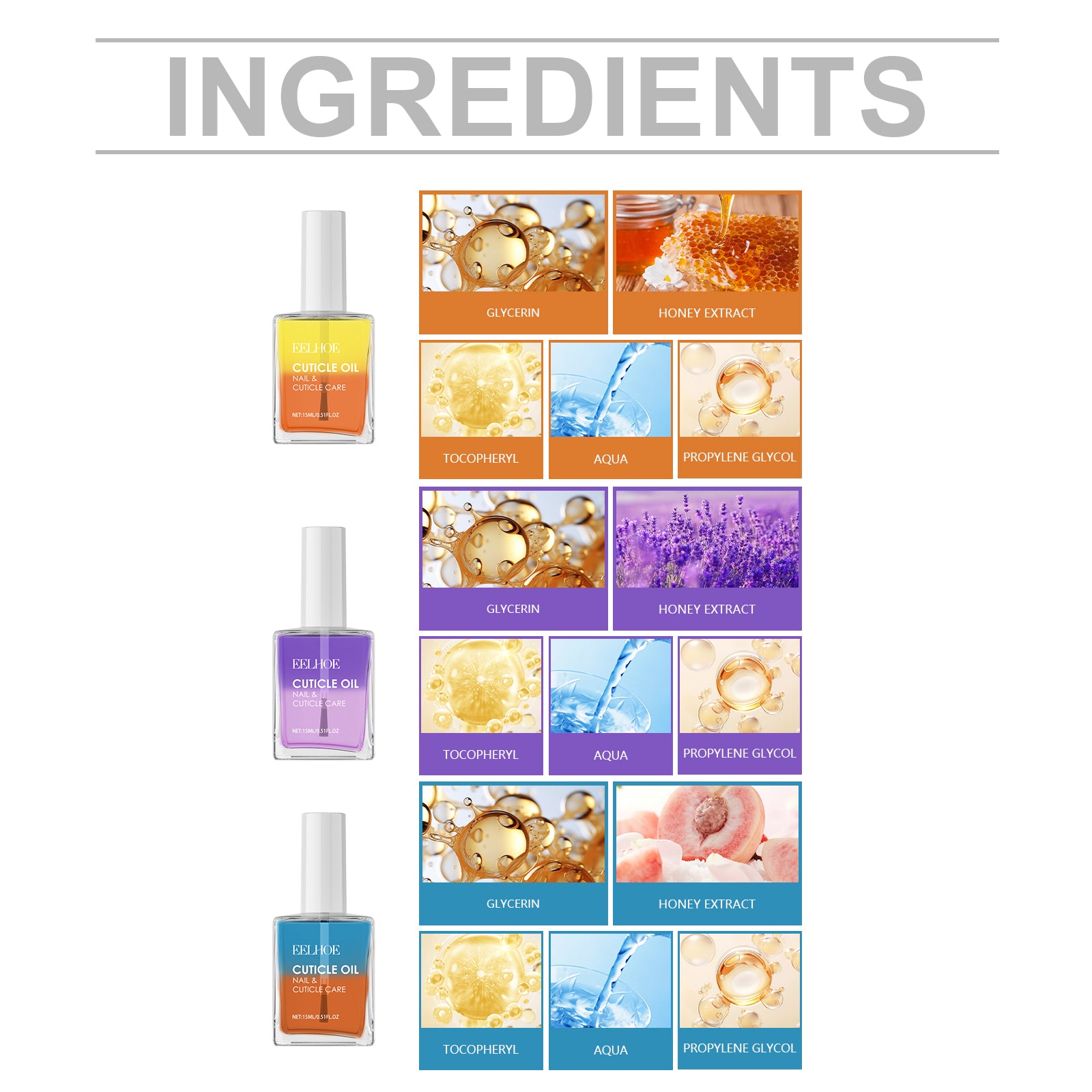 Moisturizing And Softening Nail Surface Care Oil