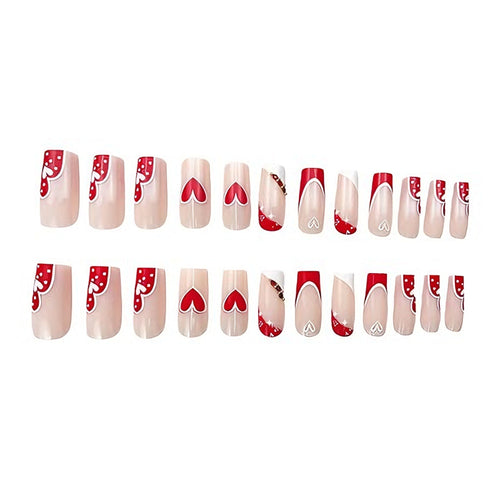 24 PCS Square Head Nail Tips False Nail