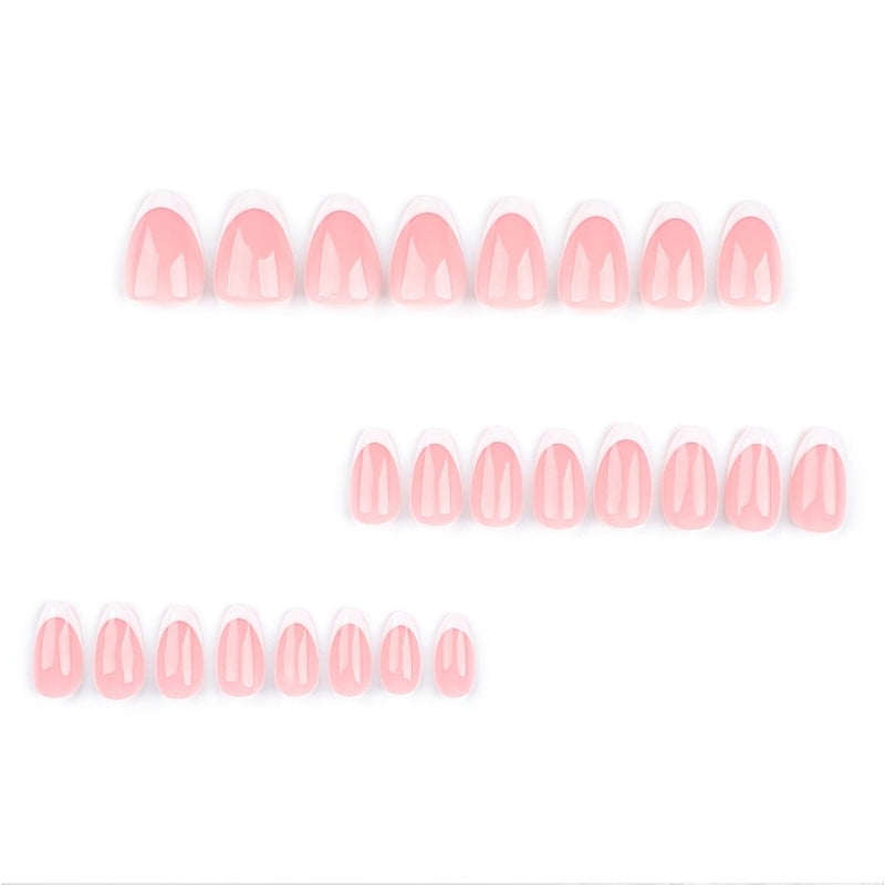 24 PCS French Tip False Nails