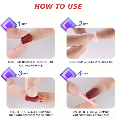 24 PCS Valentine's Day Press On Nails