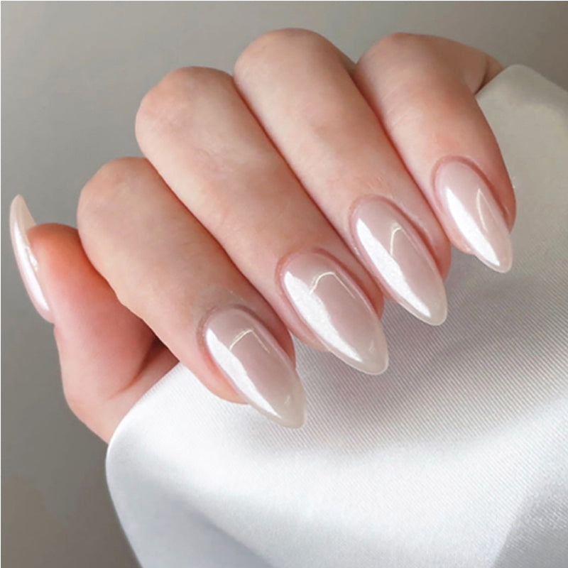 24 PCS Aurora White Nail Art